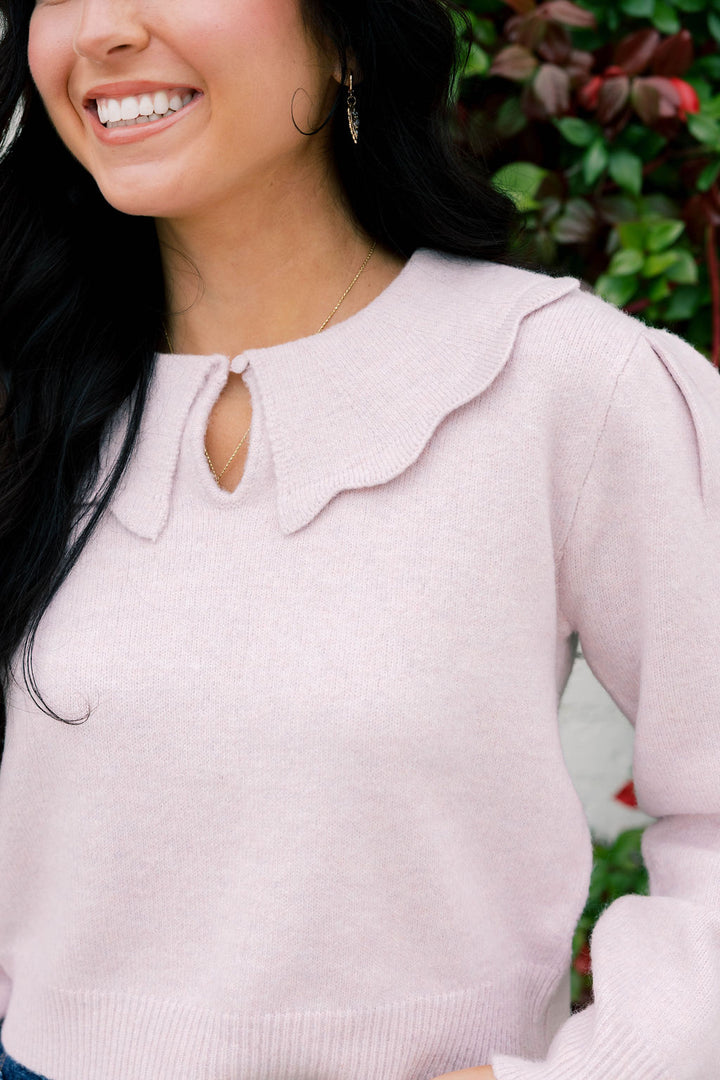 Scallop Collar Sweater