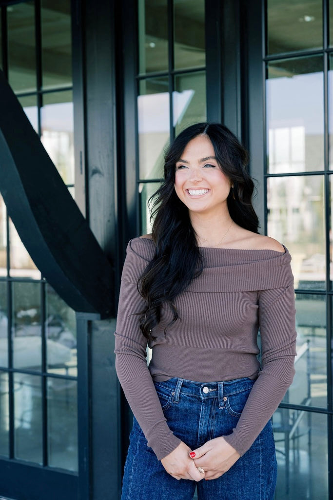 Kell Off The Shoulder Ribbed Top