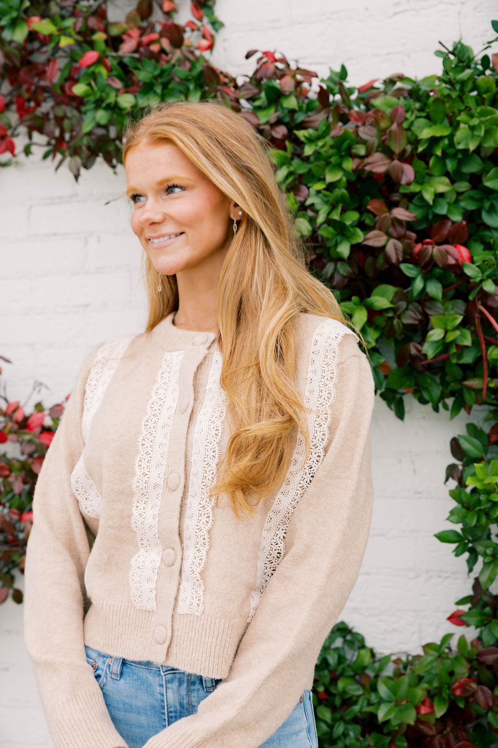 Laced Detail Cardigan