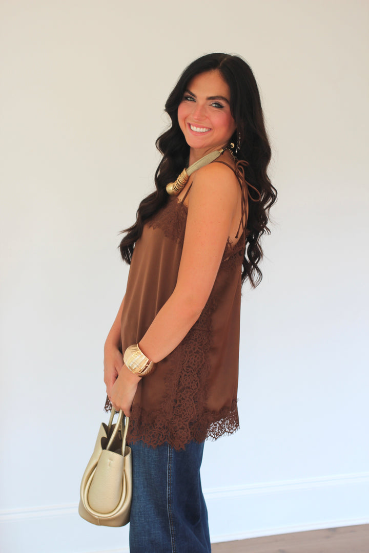 Lace Trim Cami Top