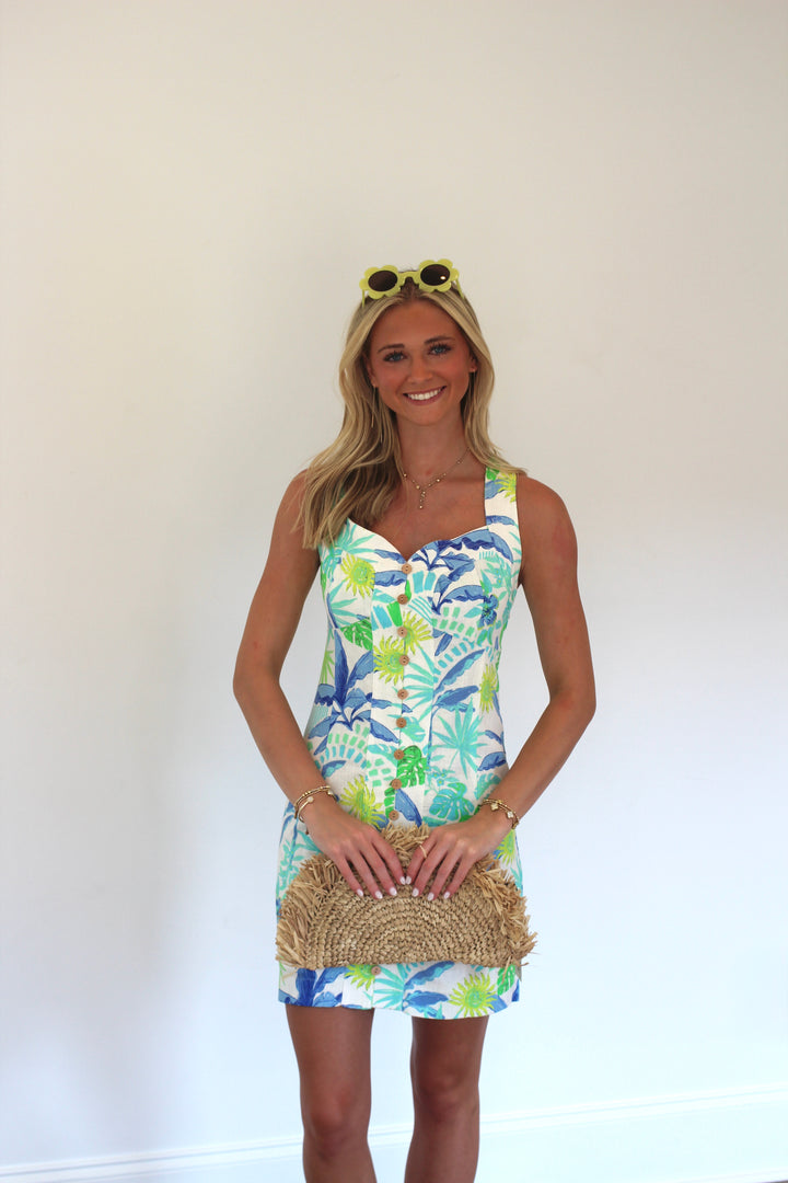 Blue Waters Linen Dress