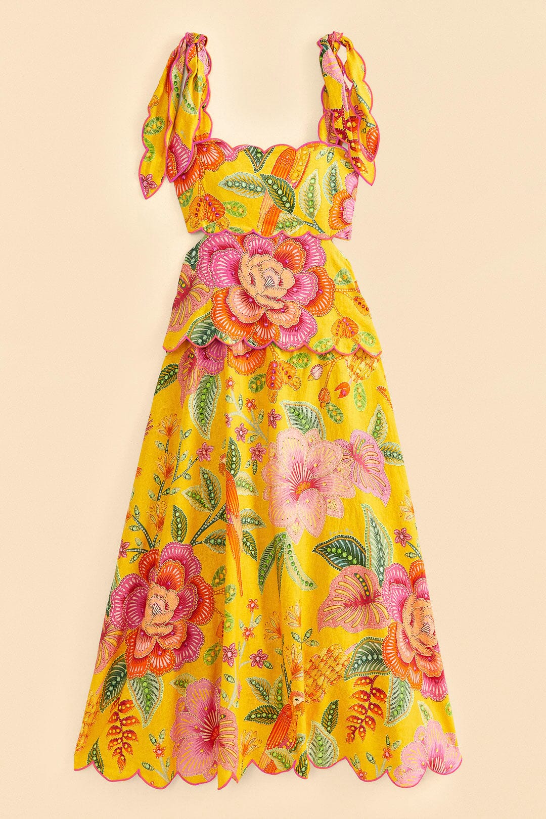 Macaw Bloom Midi Dress