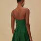 Green One Shoulder Lea Mini Dress