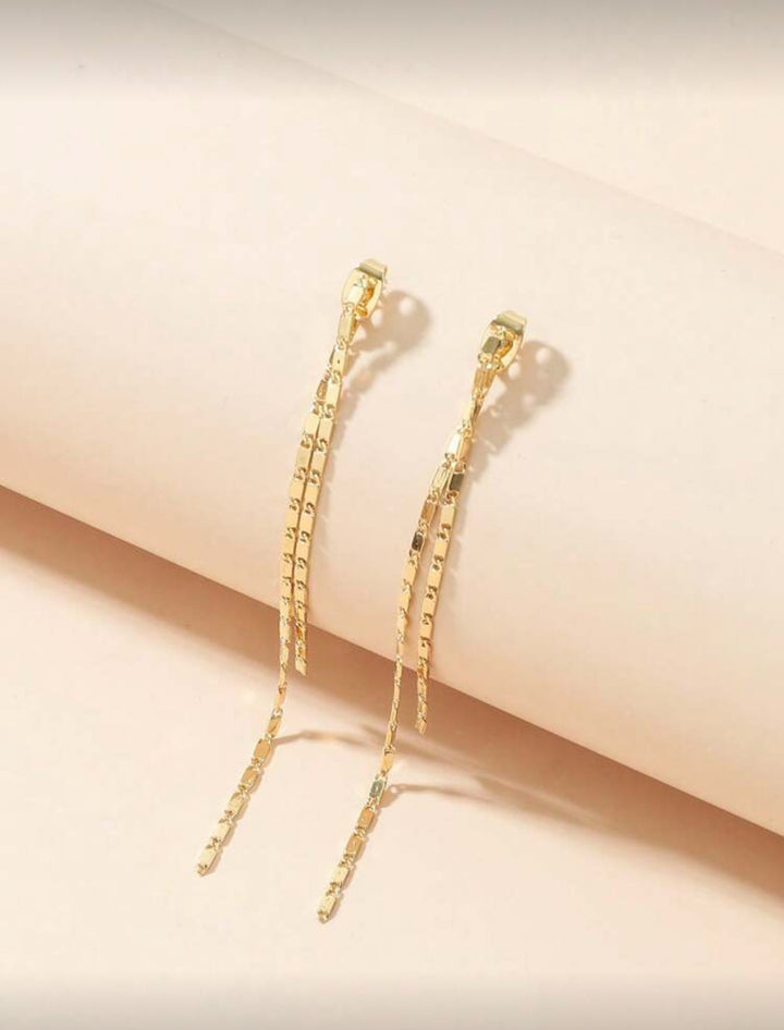 3-D Chain Earring