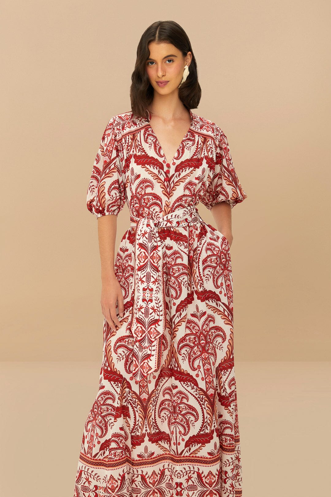 cameo maxi dress Anna Sui Cameo Stripe Print Maxi Dress