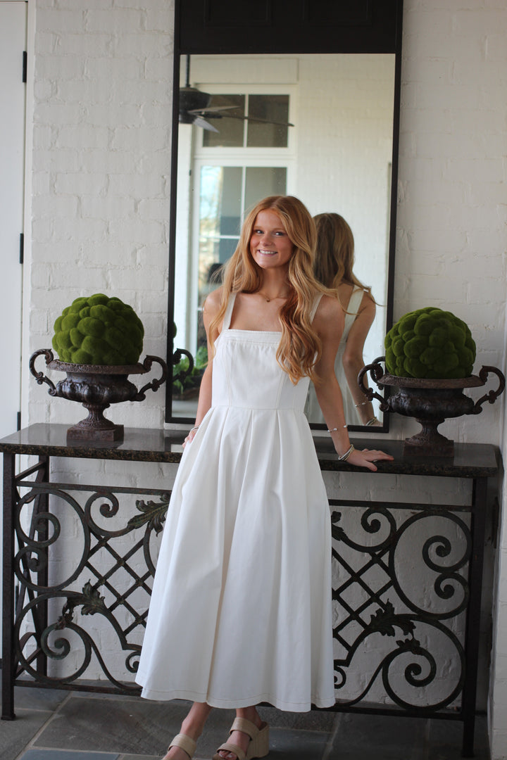 White Dunes Denim Dress