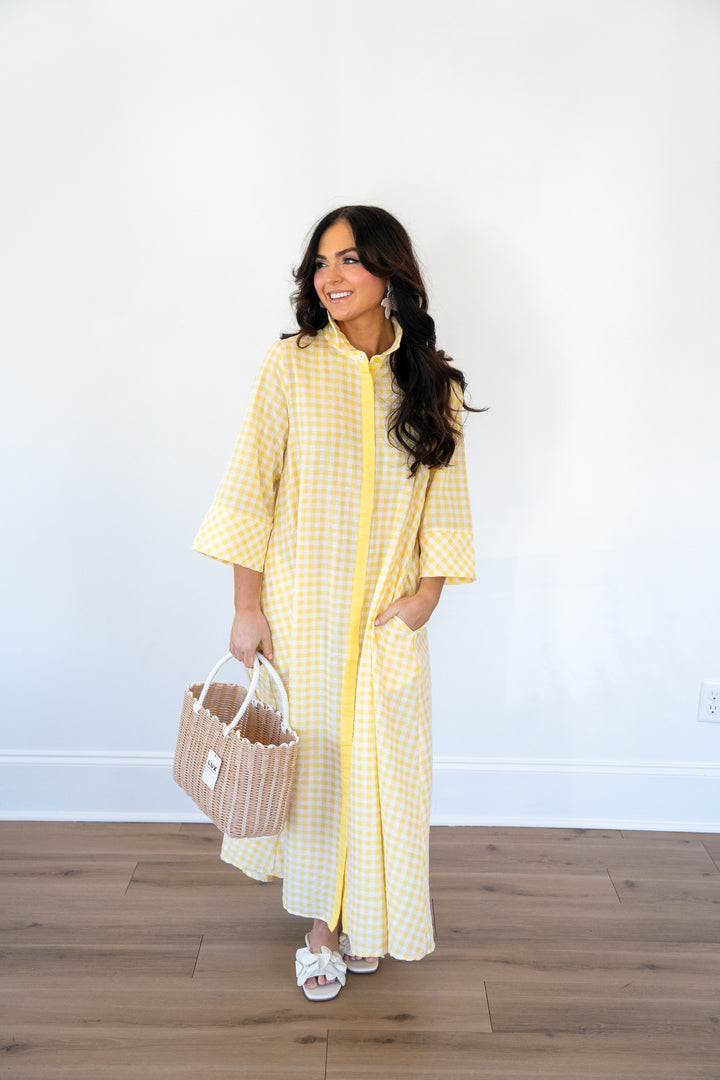 Lemon Picnic Dress