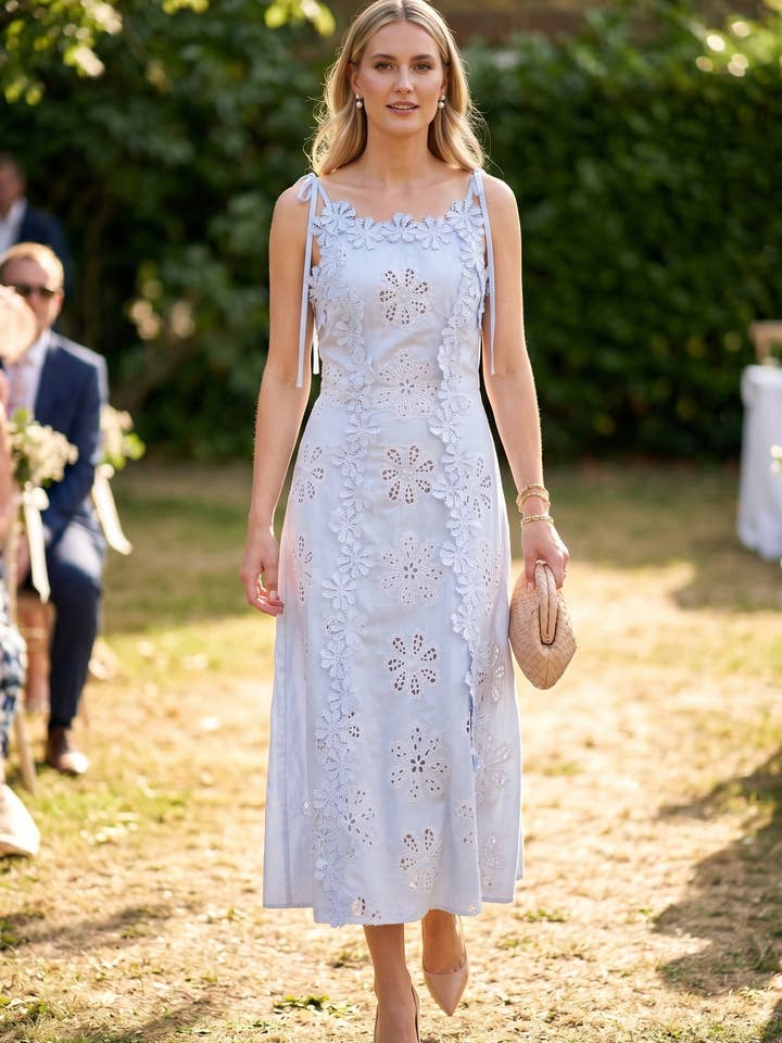 Periwinkle Garden Midi - periwinkle