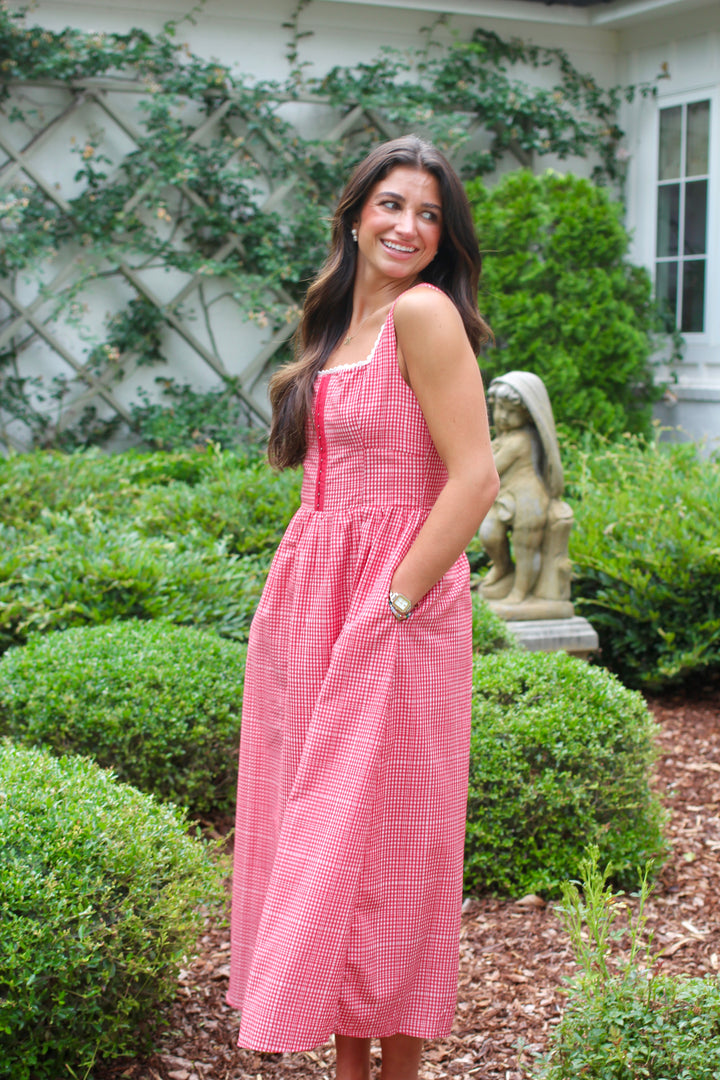 Picnic Corset Gingham Dress