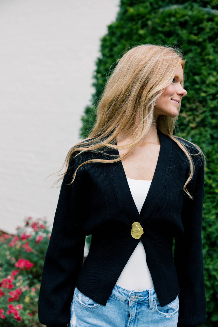Golden Accent Cardigan