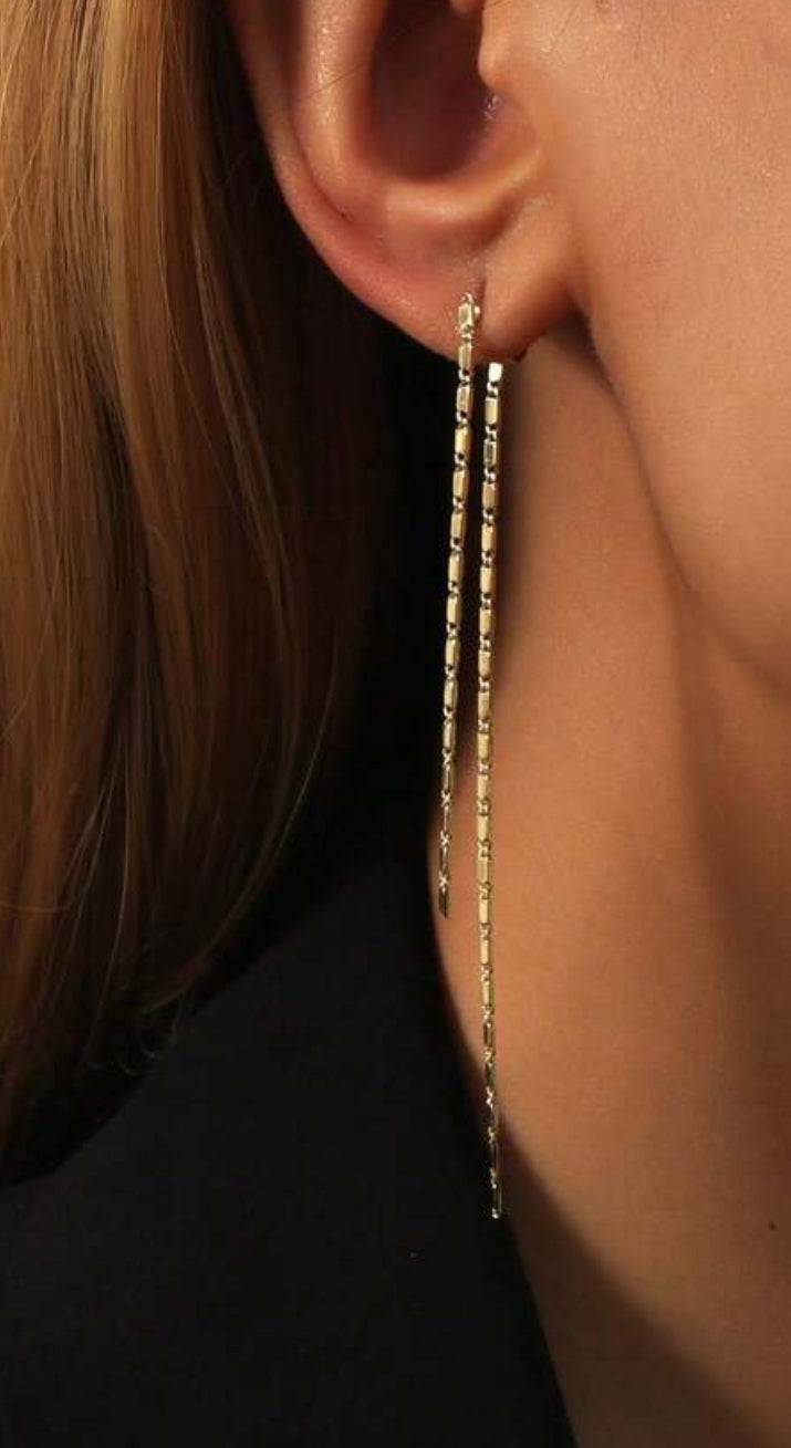 3-D Chain Earring