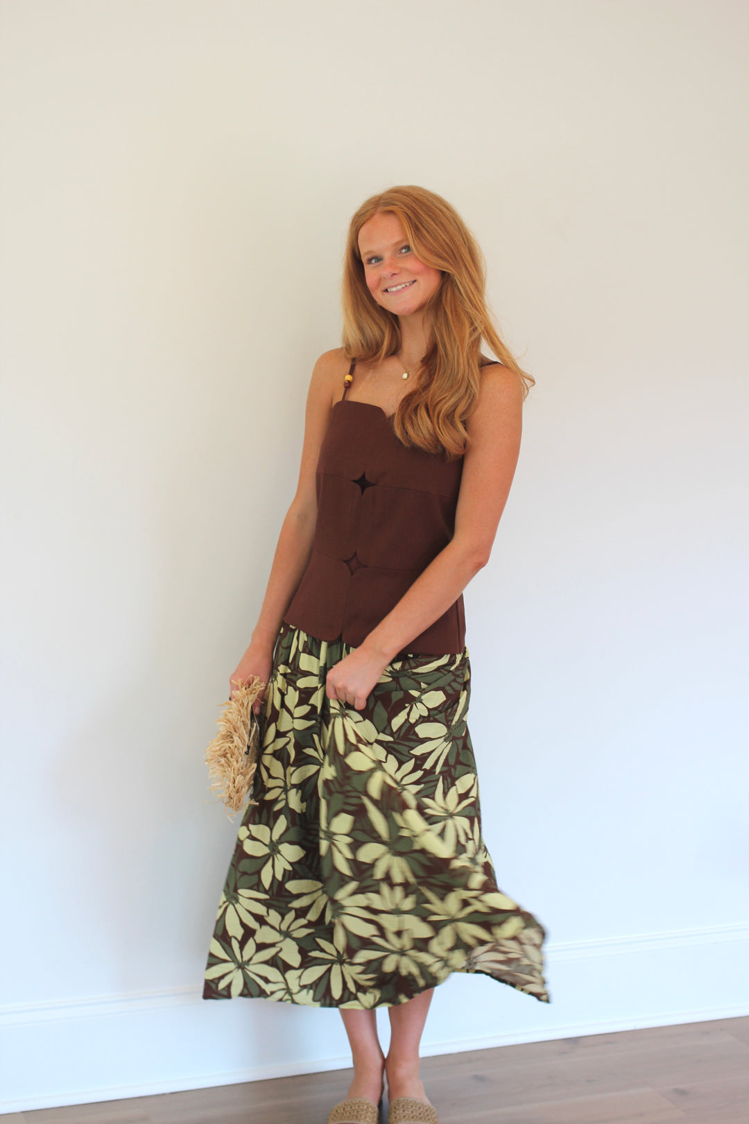 Savannah Panel Print Dress