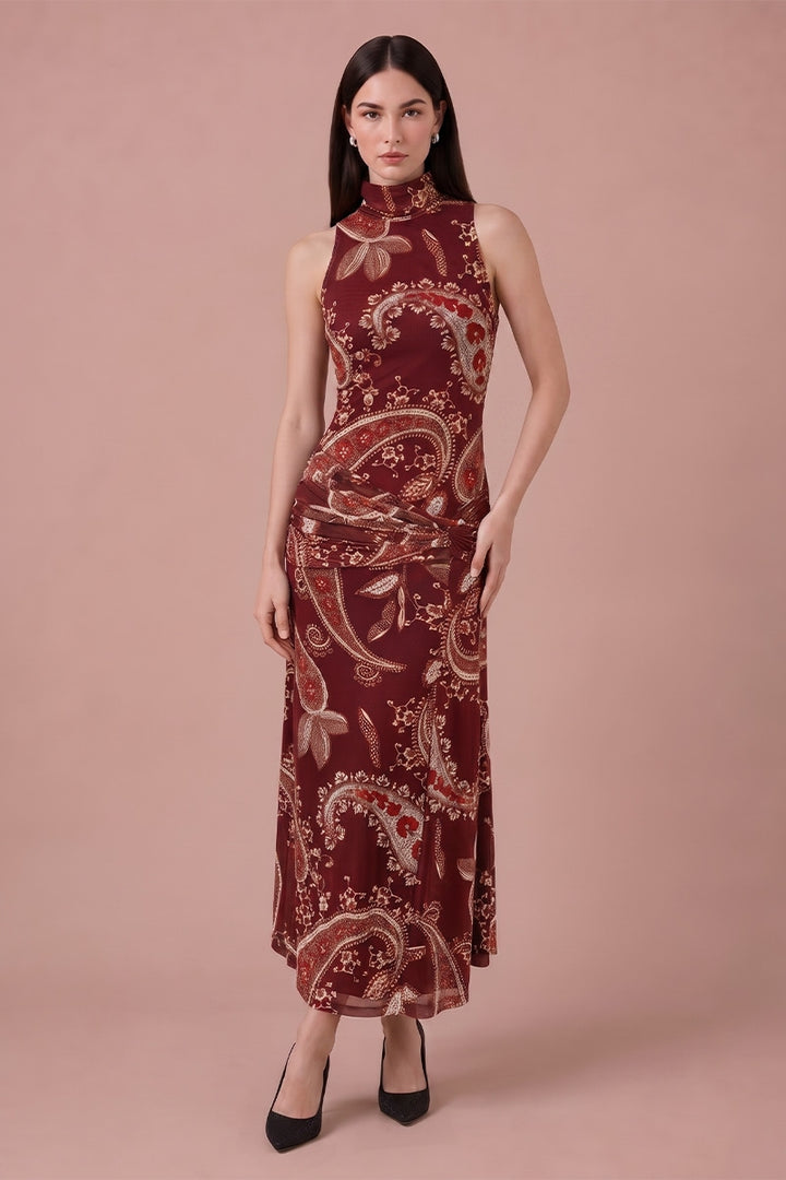 Selena Dress - Burgundy