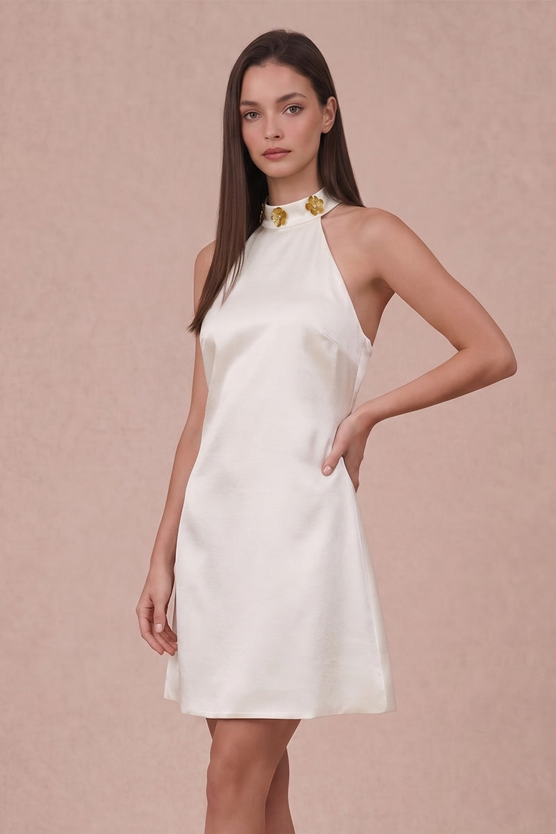 Tenley Dress in Ecru