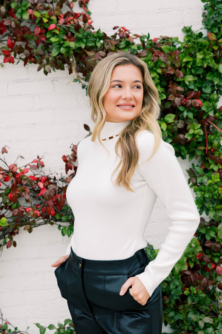 Pearly Turtleneck