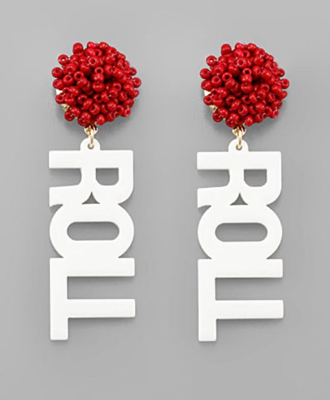 Roll Script Earring