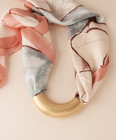 Curved Metal Tube Scarf Enhancer