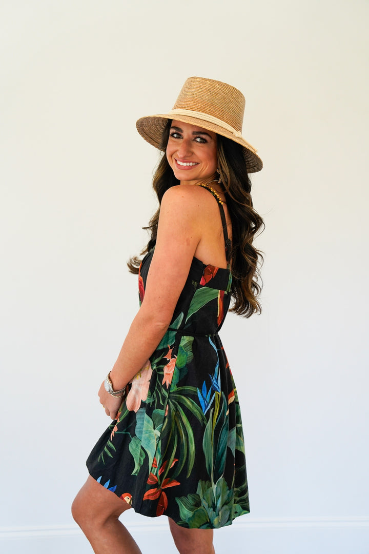 Midnight Macaw Fiesta Dress