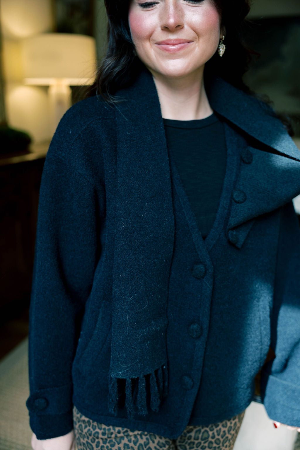 Scarf Cardigan Jacket