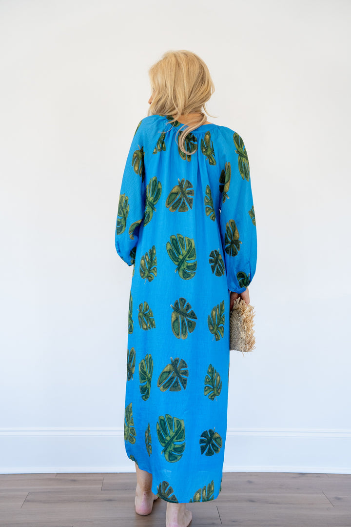Palm Blue Dress