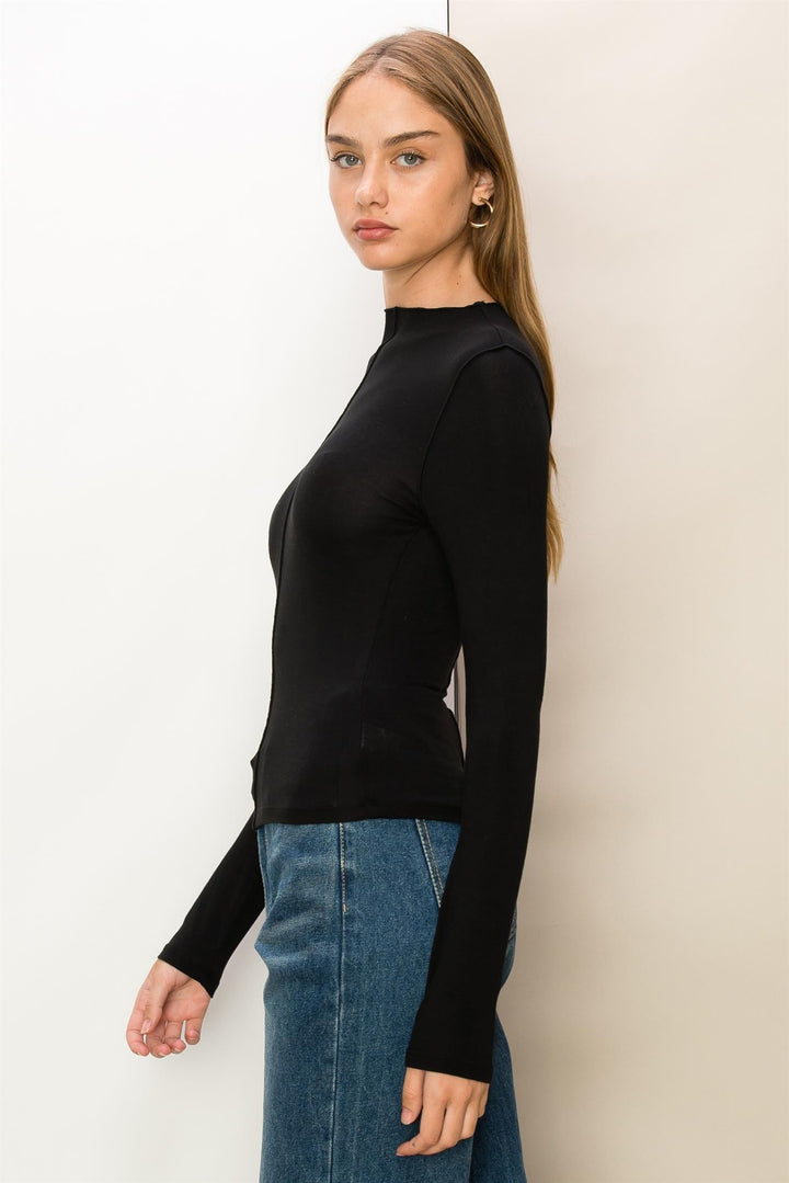 Carlisle Mock Neck Top