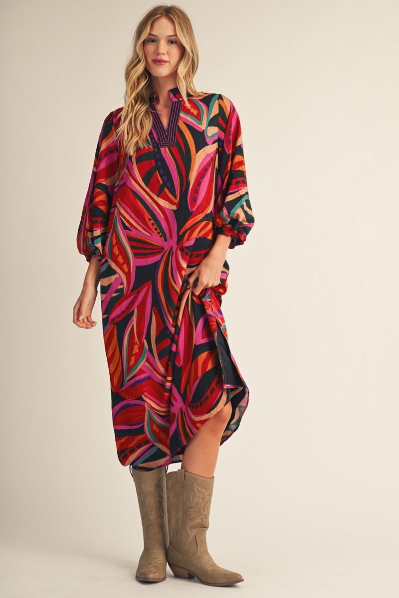 Plume Dress - Black