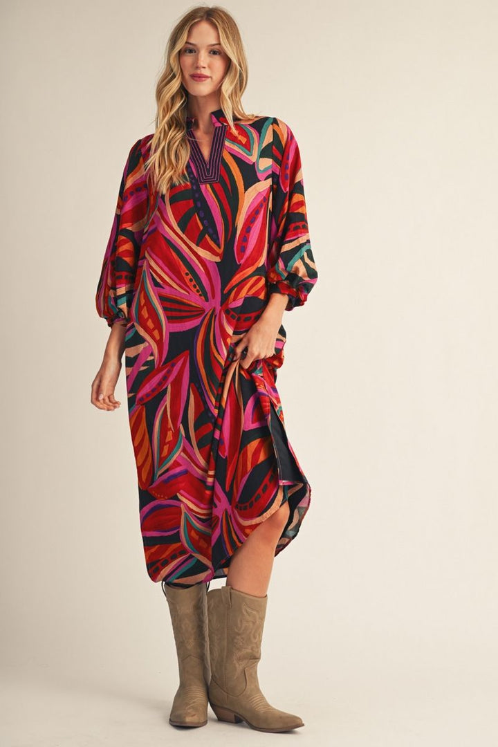 Plume Dress - Black