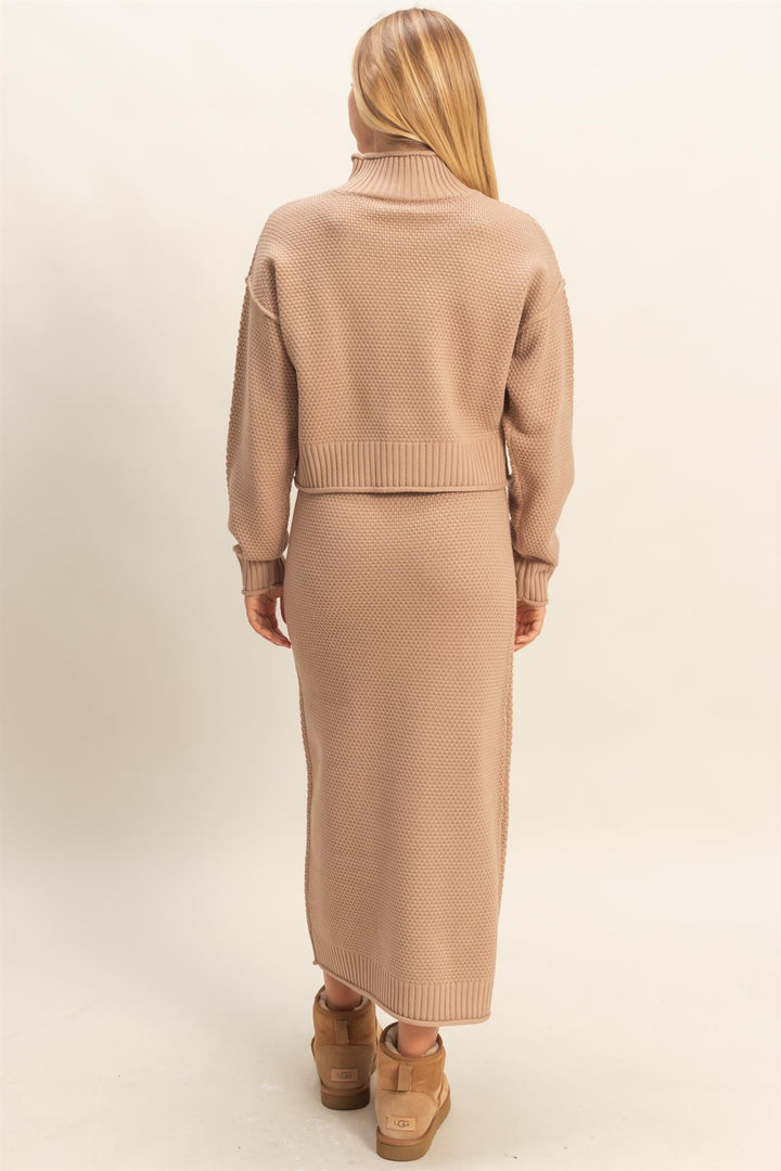 Knit Sweater Skirt Set