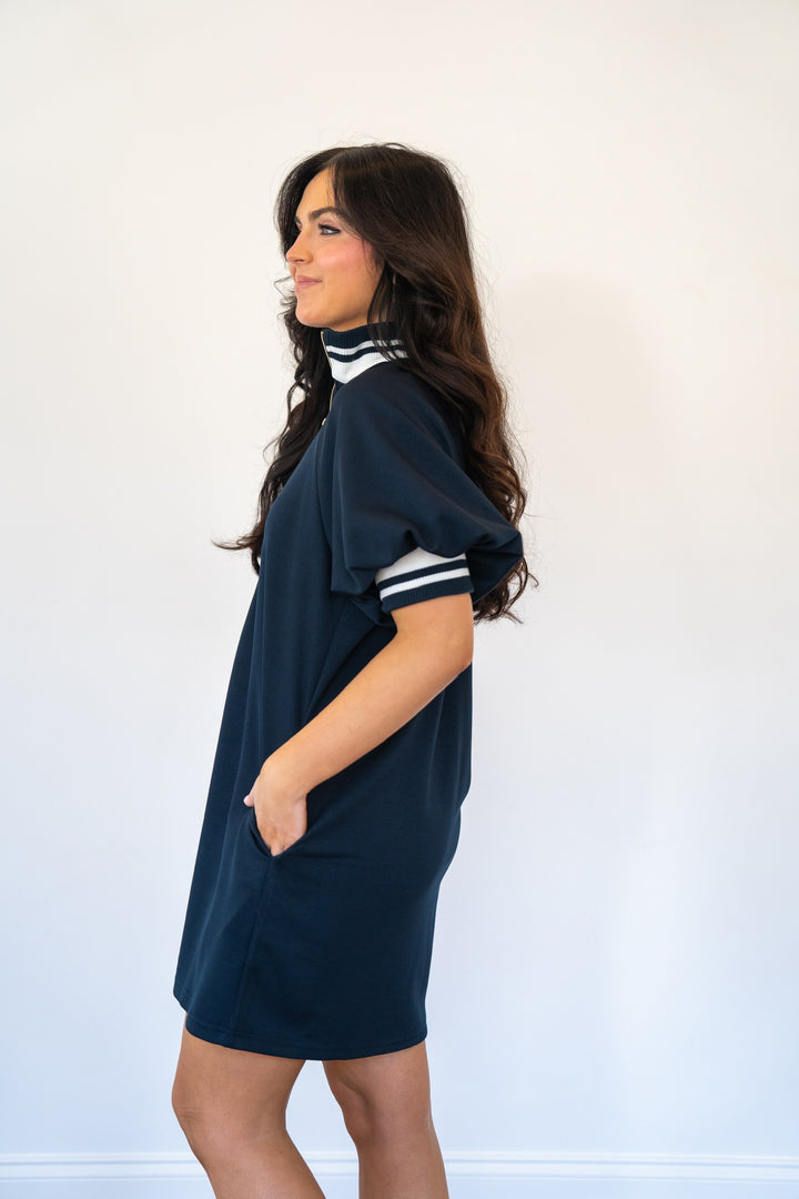 Nautical Throw On And Go Dress