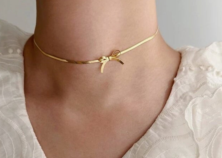 Bow Choker Necklace