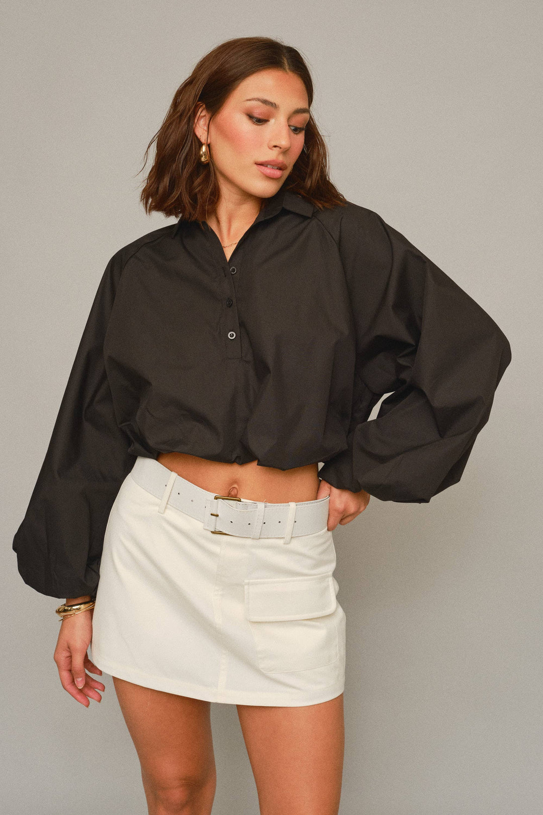 Izzie Top in Black
