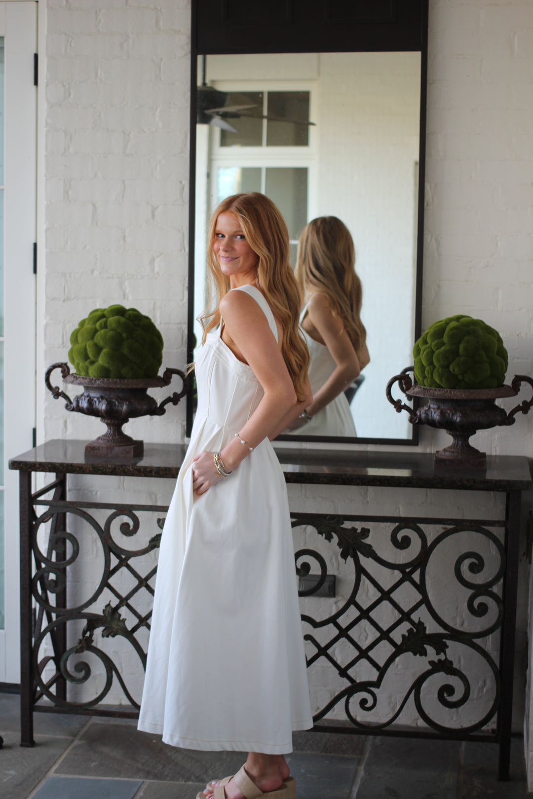 White Dunes Denim Dress