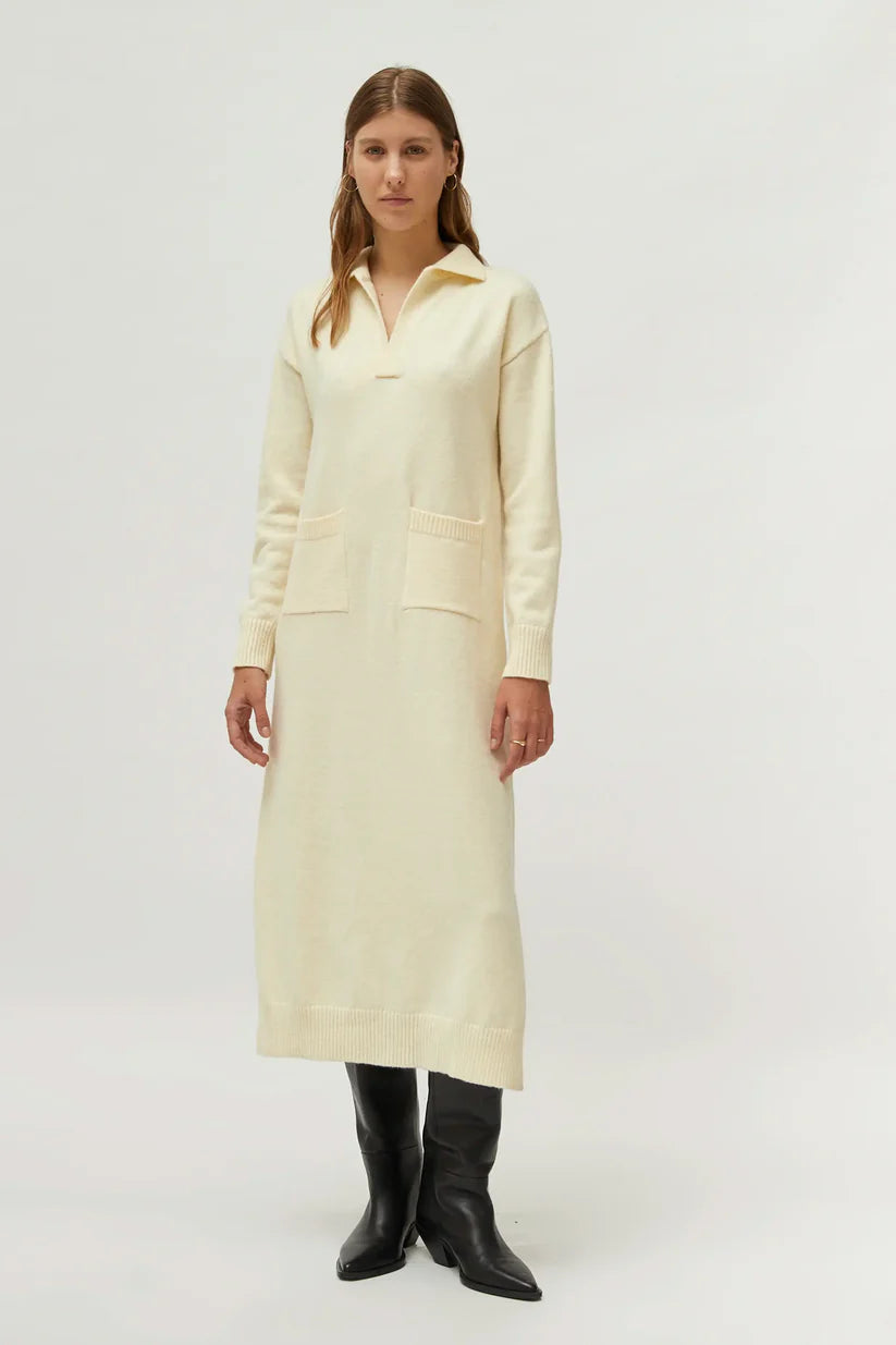 Collared Shirt Sweater Dress