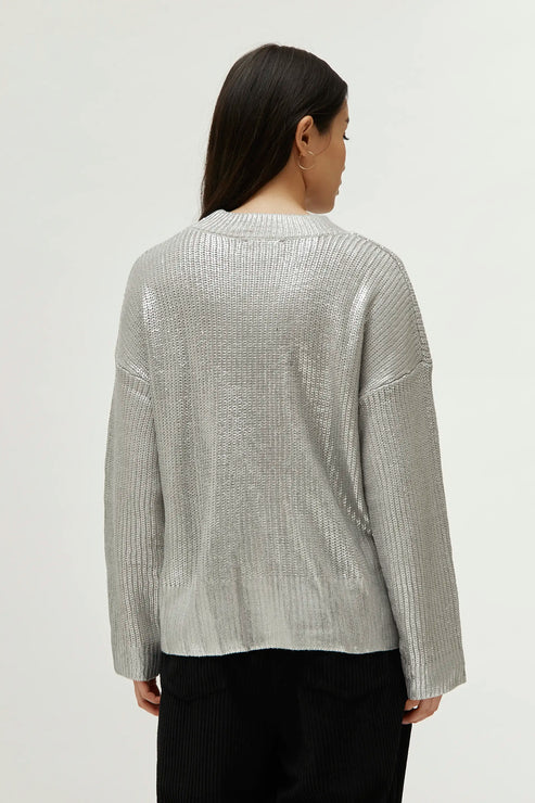 Silver Coated Sweater