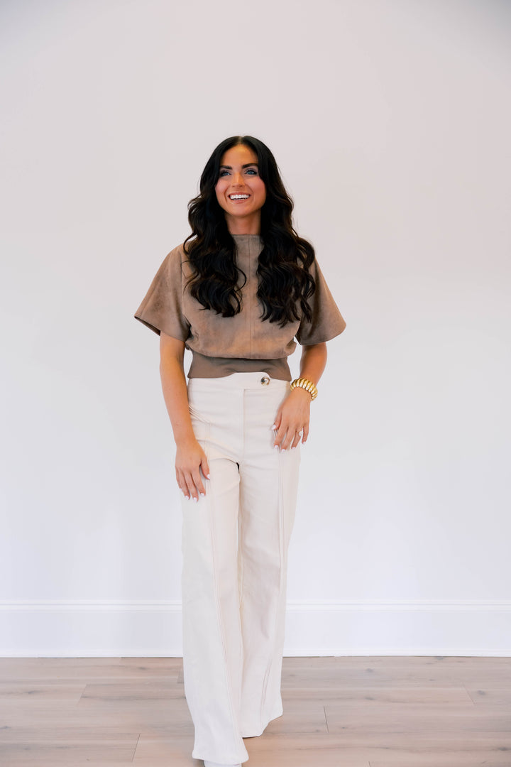 Ines Suede Top