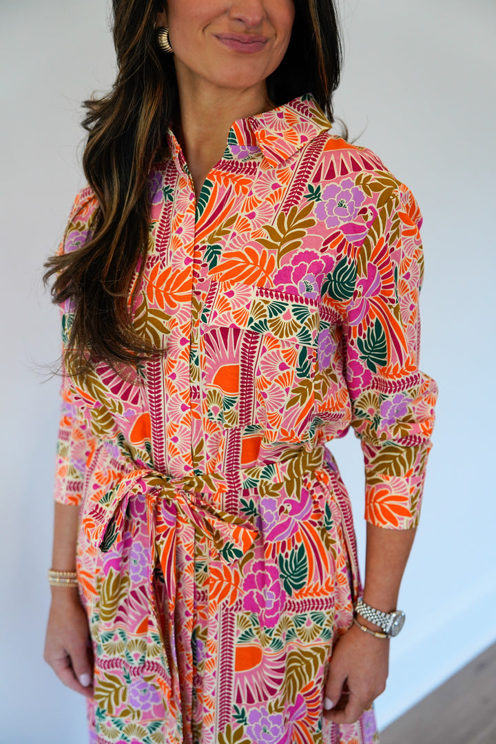 Toucan Shirt Dress