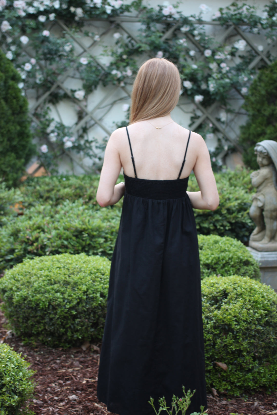 Top Stitch Bustier Linen Dress