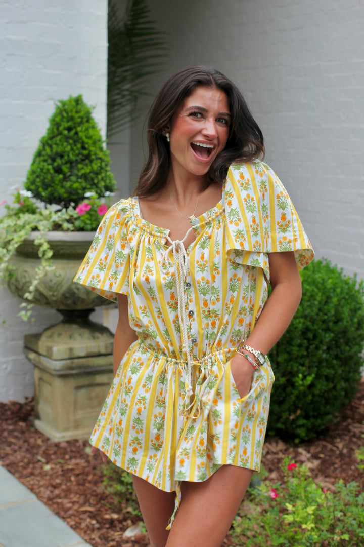 Sunflower Fields Romper