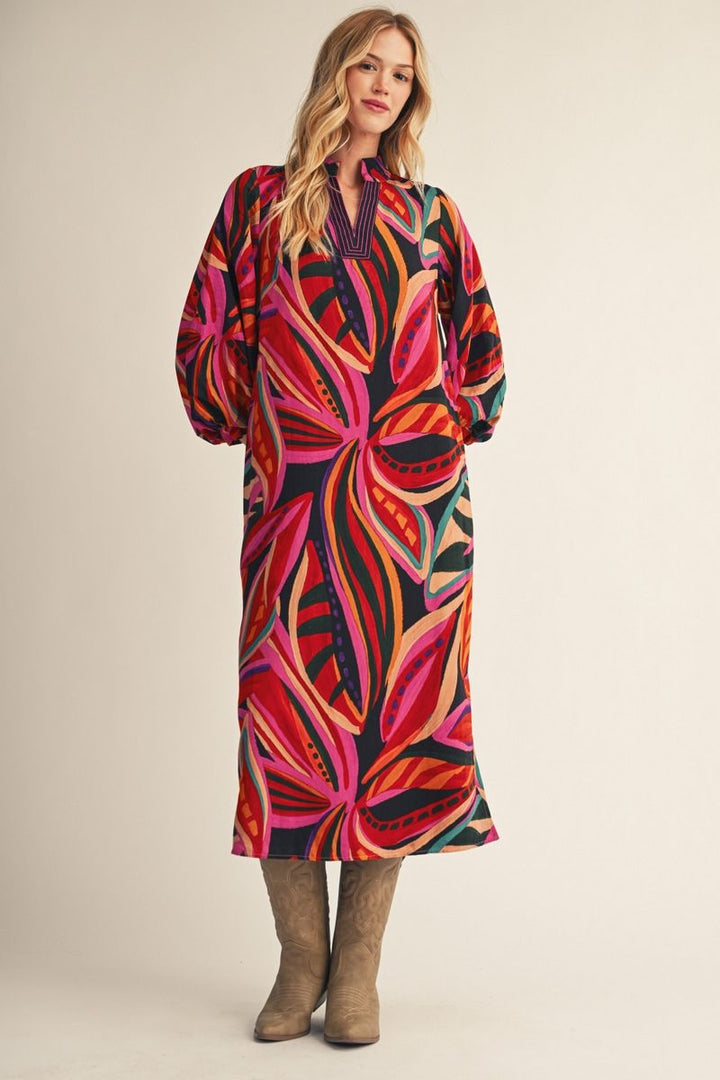 Plume Dress - Black