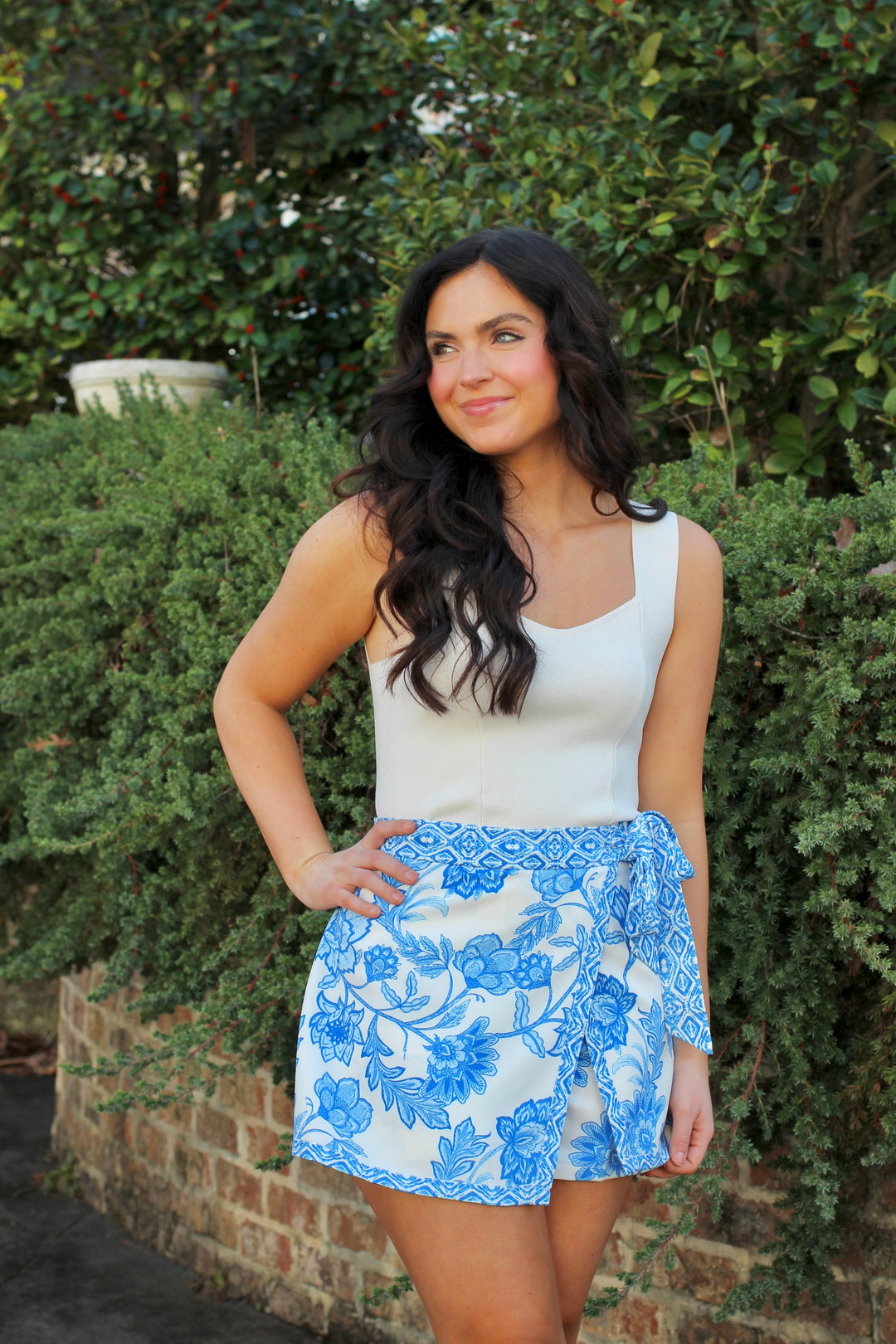 Porcelain Garden Skort