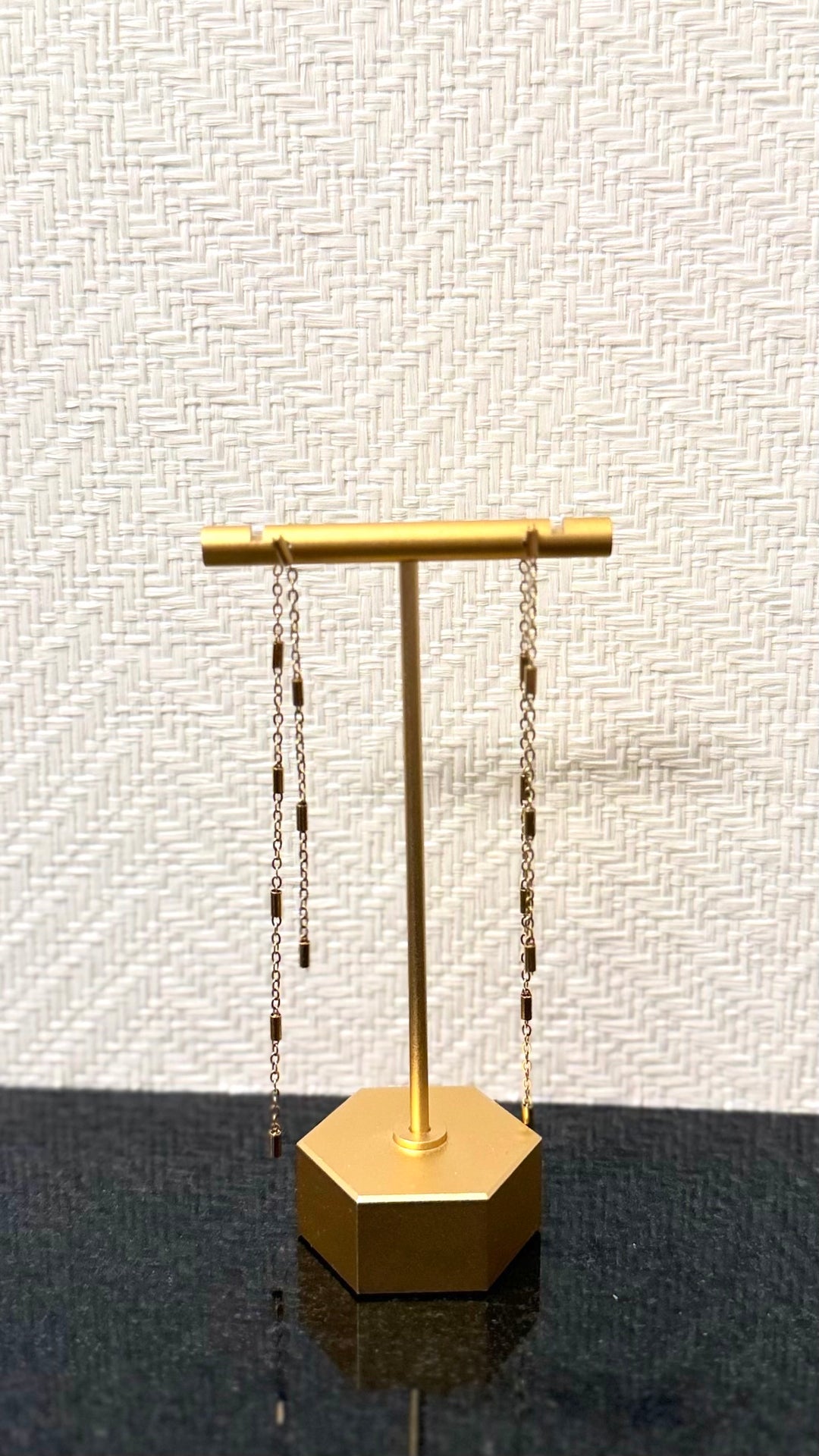 Gold Chained Drop Earrings
