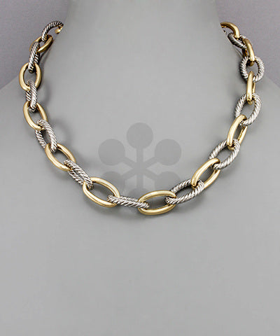 Cable Linked Necklace