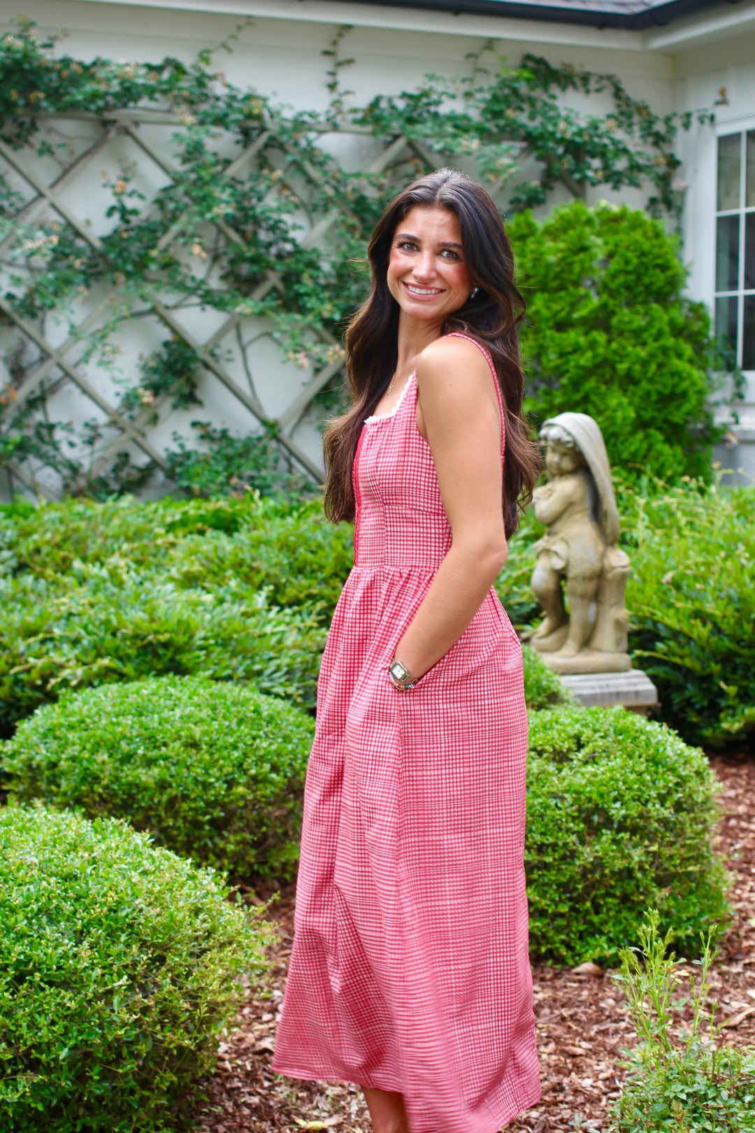 Picnic Corset Gingham Dress