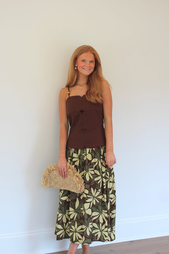 Savannah Panel Print Dress