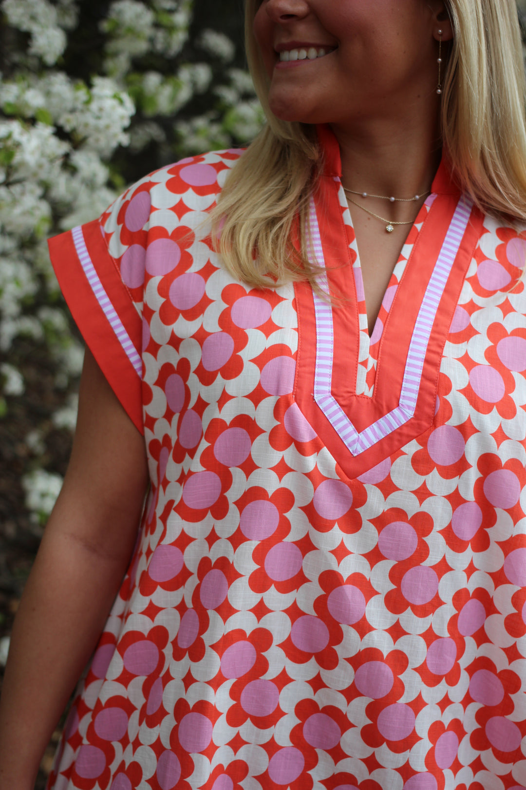 Coral Poppy Dress