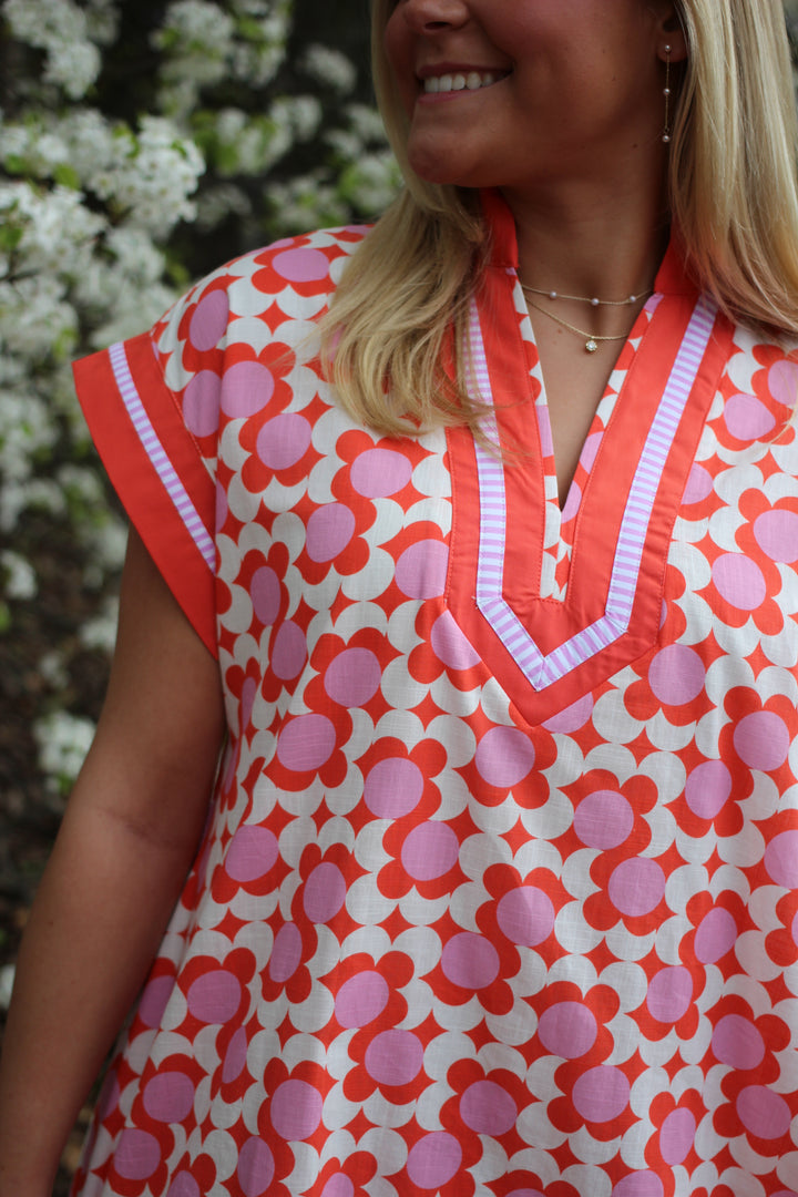 Coral Poppy Dress