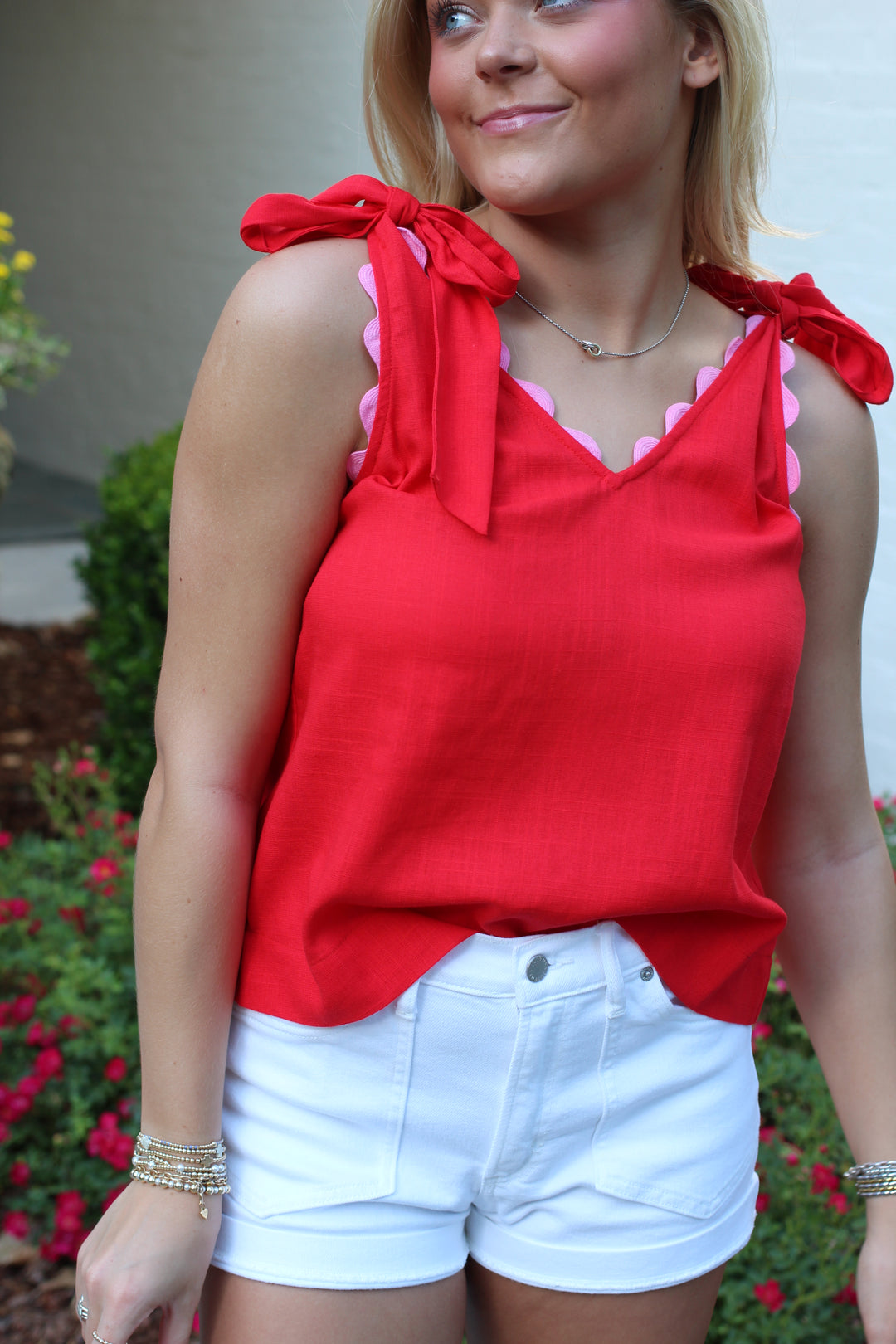 Bow Tie Scallop Top