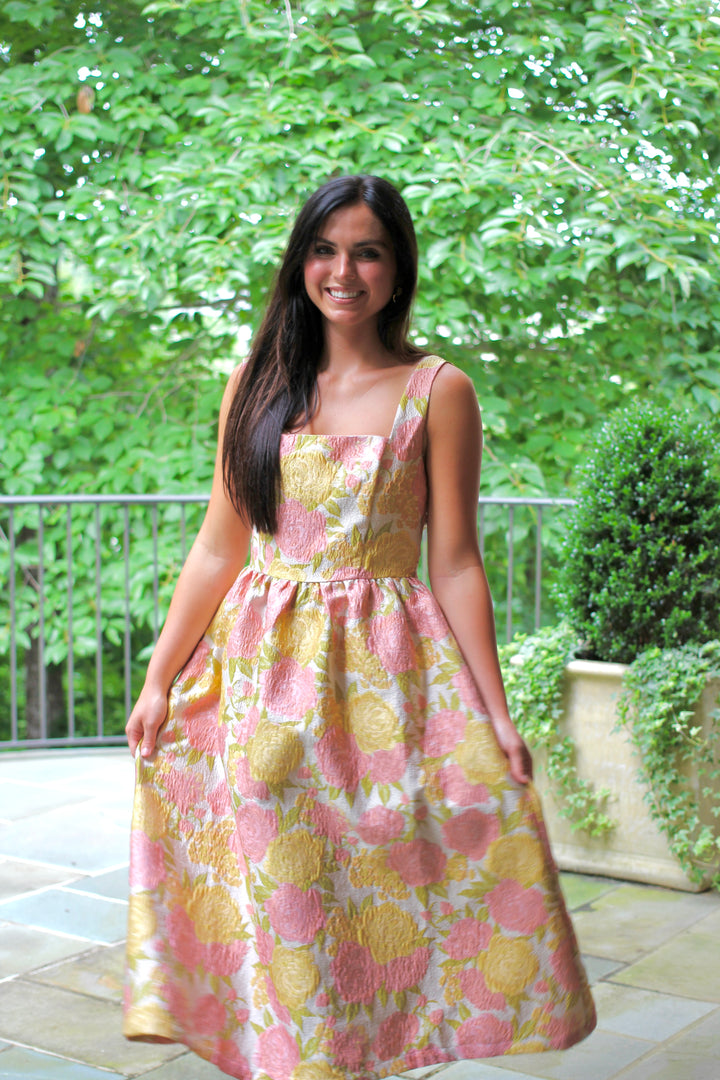 Suzanne Jacquard Midi Dress