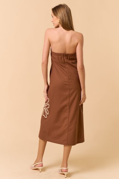 Tanned Flower Dress