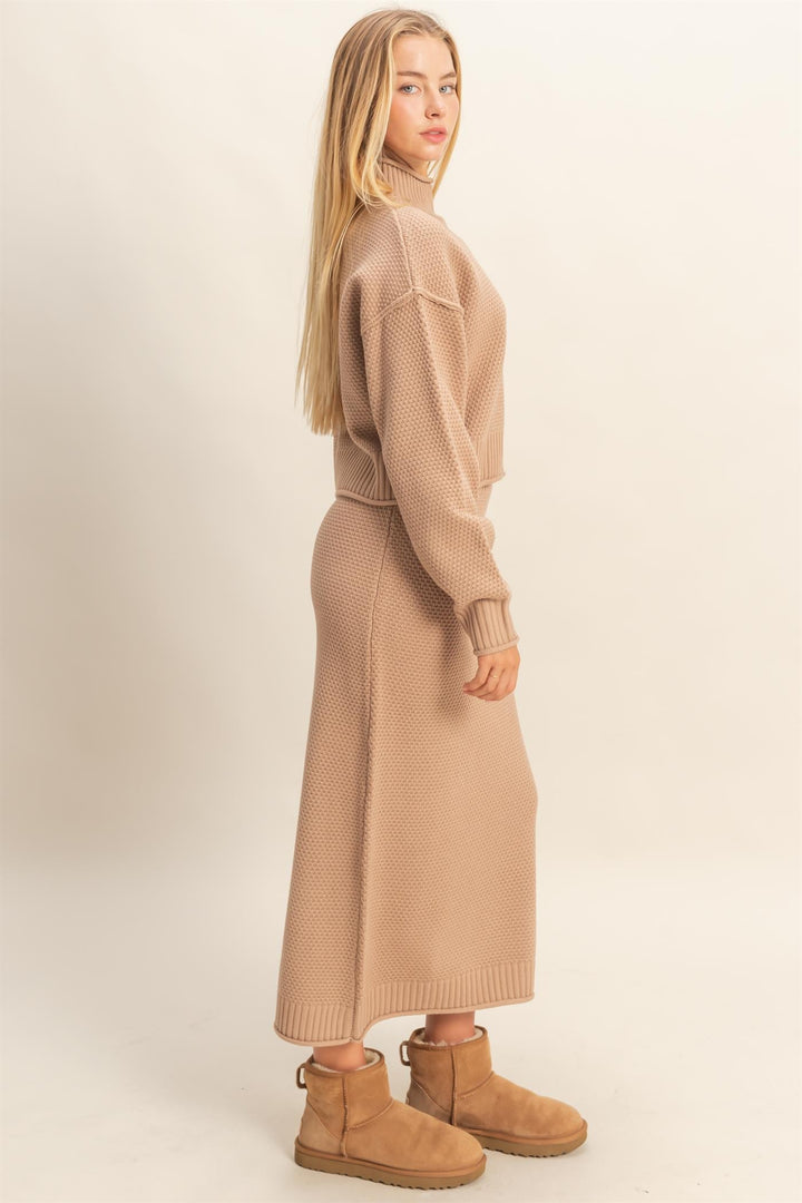 Knit Sweater Skirt Set